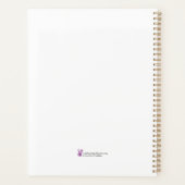 Waterverf Dragonfly Roze Gepersonaliseerde Planner (Achterkant)