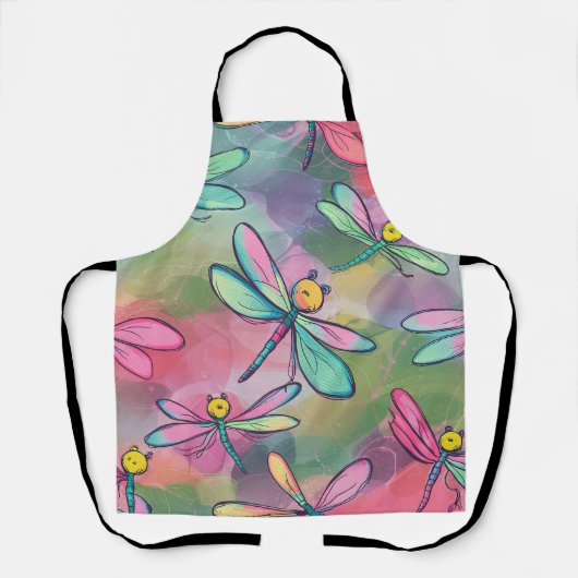 Waterverf Dragonfly Schort (Voorkant)