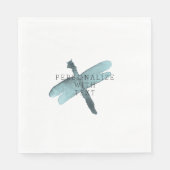 Waterverf Dragonfly Servet (Voorkant)