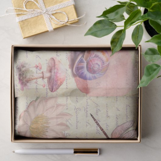 waterverf  dragonfly-slak ontleding tissuepapier (Geschenk)