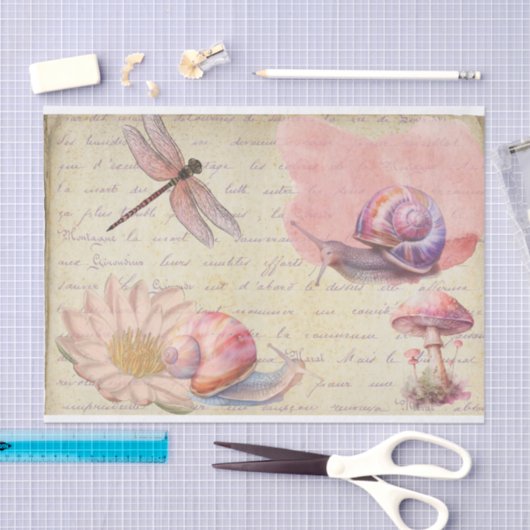 waterverf  dragonfly-slak ontleding tissuepapier (Craft)