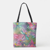 Waterverf Dragonfly Tote Bag (Achterkant)