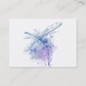 Waterverf Dragonfly Verandert Counseling Service Visitekaartje (Achterkant)