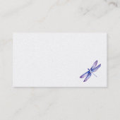 Waterverf Dragonfly-Visitekaartjes | Paars Visitekaartje (Achterkant)