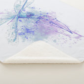 Waterverf Dragonfly water Sherpa Deken (3/4)