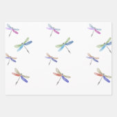 Waterverf Dragonfly Wrapping Paper (Voorkant)
