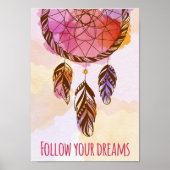 Waterverf Dream Catcher Poster (Voorkant)