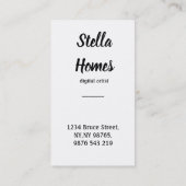 Waterverf Dream Catcher Wild Feathers Visitekaartje (Achterkant)