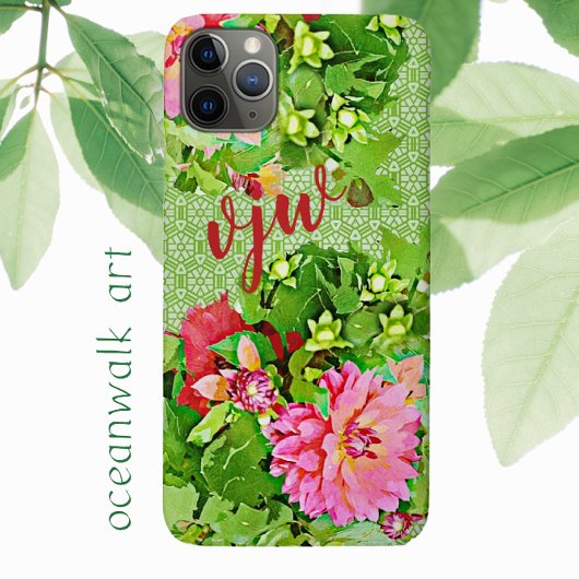 Waterverf Dream Dahlia Delight iPhone Case