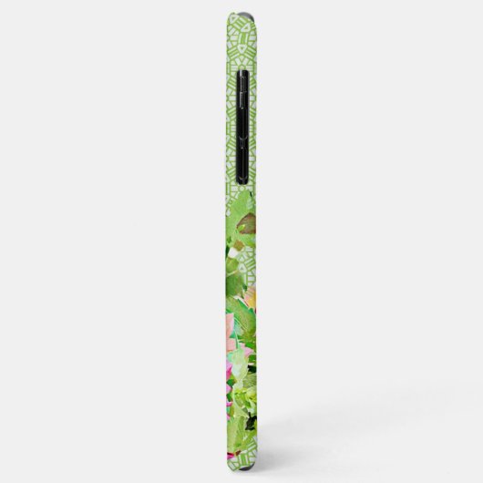 Waterverf Dream Dahlia Delight iPhone Case (Achterkant/links)