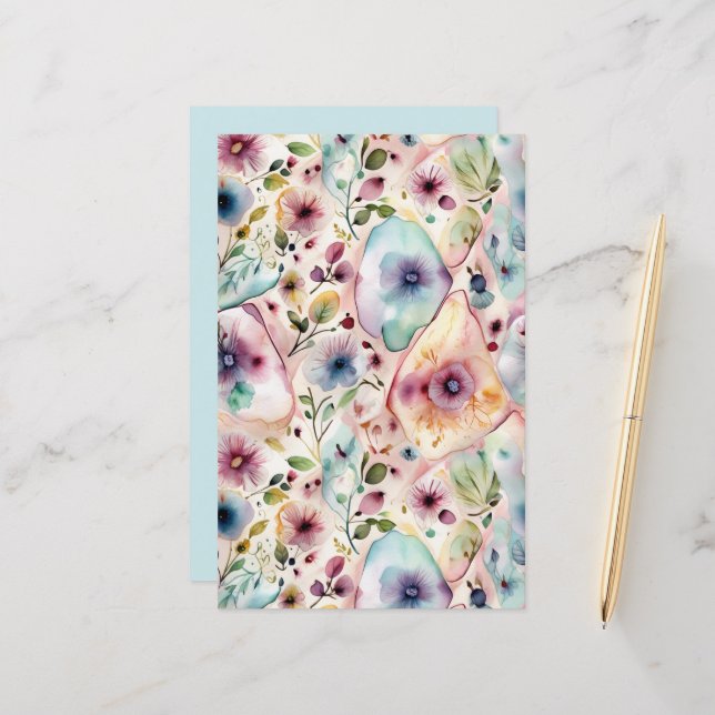 Waterverf Dream Garden (Voorkant / Achterkant in situ)