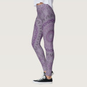 Waterverf Dream Mandala in Paarse tinten Leggings (Links)
