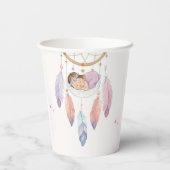 waterverf Dreamcatcher-baby shower Papieren Bekers (Achterkant)