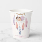 waterverf Dreamcatcher-baby shower Papieren Bekers (Voorkant)