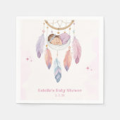 waterverf Dreamcatcher-baby shower Servet (Voorkant)