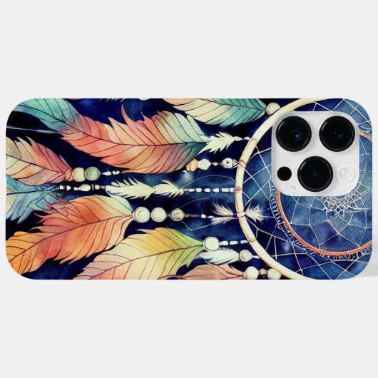 WATERVERF DREAMCATCHER EN VEREN Case-Mate iPhone CASE (Achterkant (horizontaal))