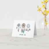 Waterverf Dreamcatchers Aanmoediging Kaart (Gele Bloem)