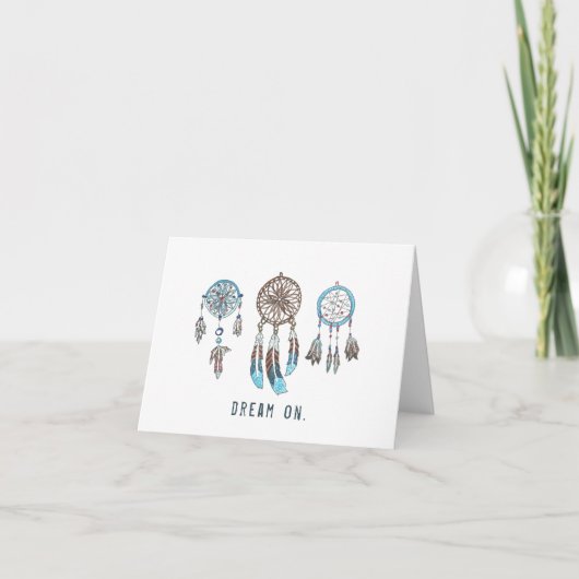 Waterverf Dreamcatchers Aanmoediging Kaart (Voorkant)