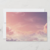 Waterverf Dreamy Sunset Cloud 9 Bedankkaart (Achterkant)