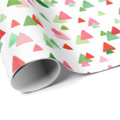 Waterverf driehoek kerstConfetti Cadeaupapier (Rol Hoek)