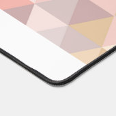 Waterverf Driehoek Mauve Grijs Roze Crème MONOGRAM Bureaumat (Hoek)