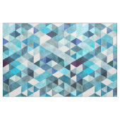 Waterverf driehoeken blauw stof (Fat Quarter)