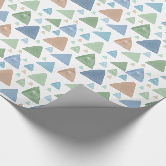 Waterverf driehoeken cadeaupapier (Hoek)