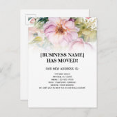 Waterverf drijft Bedrijfs Verplaatsende Aankondigi Briefkaart (Voorkant / Achterkant)