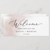 Waterverf - Drijvende schuifkaartkoptekst (Voorkant / Achterkant)