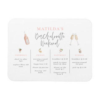 Waterverf drink reisroute naar het weekend van bac magneet