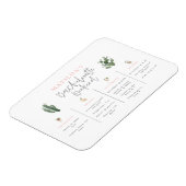 Waterverf drink reisroute naar het weekend van bac magneet (Linkerzijde)