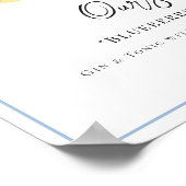 Waterverf | Drink van de Bride & Groom Signature Poster (Hoek)