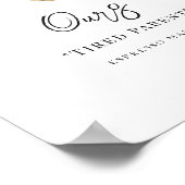 Waterverf | Drink van de Bride & Groom Signature Poster (Hoek)