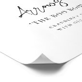 Waterverf | Drink van de Bride & Groom Signature Poster (Hoek)