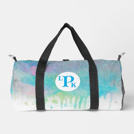 Waterverf Drip Duffle Bag Plunjezak (Voorkant)