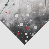 Waterverf Drip Ornament Kerstboom Decoupage Tissuepapier (Detail)