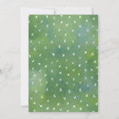 Waterverf drive through Baby shower Kaart (Achterkant)