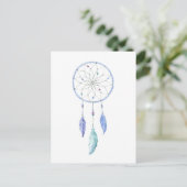 Waterverf Drocatcher met 3 Veters Briefkaart (Staand voorkant)