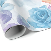 Waterverf - Dromerig Roos Wrapping Paper Roll Cadeaupapier (Rol Hoek)