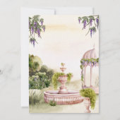 Waterverf Dromerige groene tuin elegant baby showe Kaart (Achterkant)