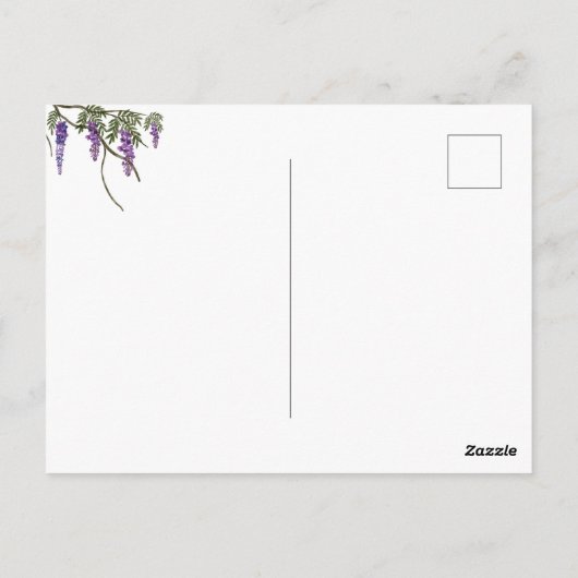 Waterverf Dromerige groene tuin elegant Briefkaart (Achterkant)