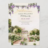 Waterverf Dromerige groene tuin elegant Kaart (Voorkant / Achterkant)