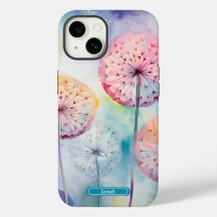 Waterverf dromerige paardenbloemen gepersonaliseer Case-Mate iPhone 14 hoesje
