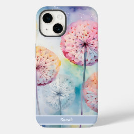 Waterverf dromerige paardenbloemen gepersonaliseer Case-Mate iPhone 14 hoesje