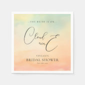 Waterverf Droomrijke Zonsondergang Wolk 9 Bruidsdo Servet (Voorkant)