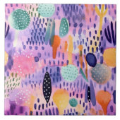 Waterverf droomwereld tegeltje (Voorkant)