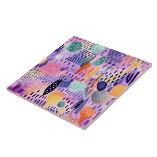 Waterverf droomwereld tegeltje (Zijkant)