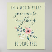 Waterverf drugsbestrijding poster (Voorkant)