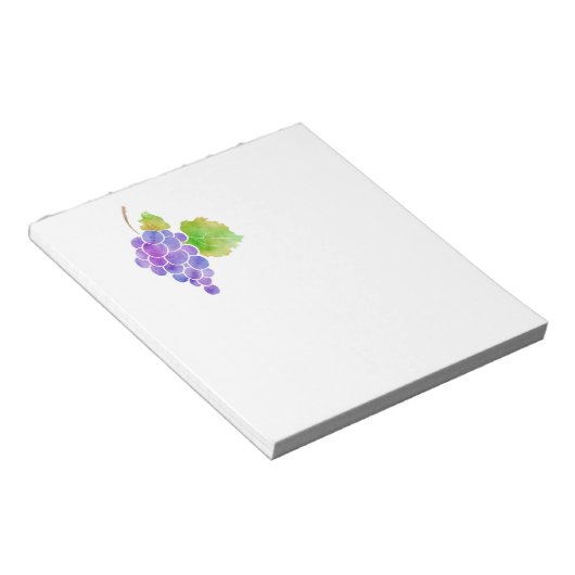 Waterverf druiven 2 notitieblok (Schuin)