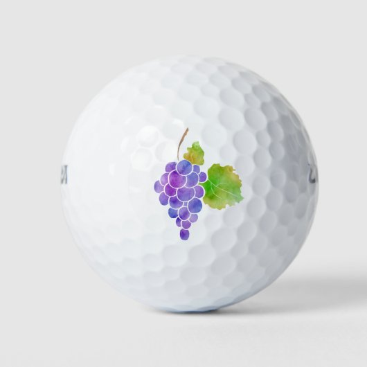 Waterverf druiven golfballen (Voorkant)